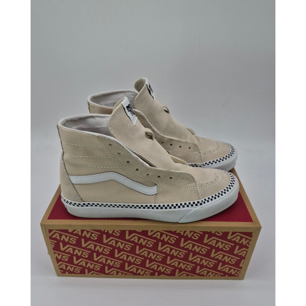 Vans Sk8-Hi Tapered Checkerboard Foxing Turtledove Women’s 8.5